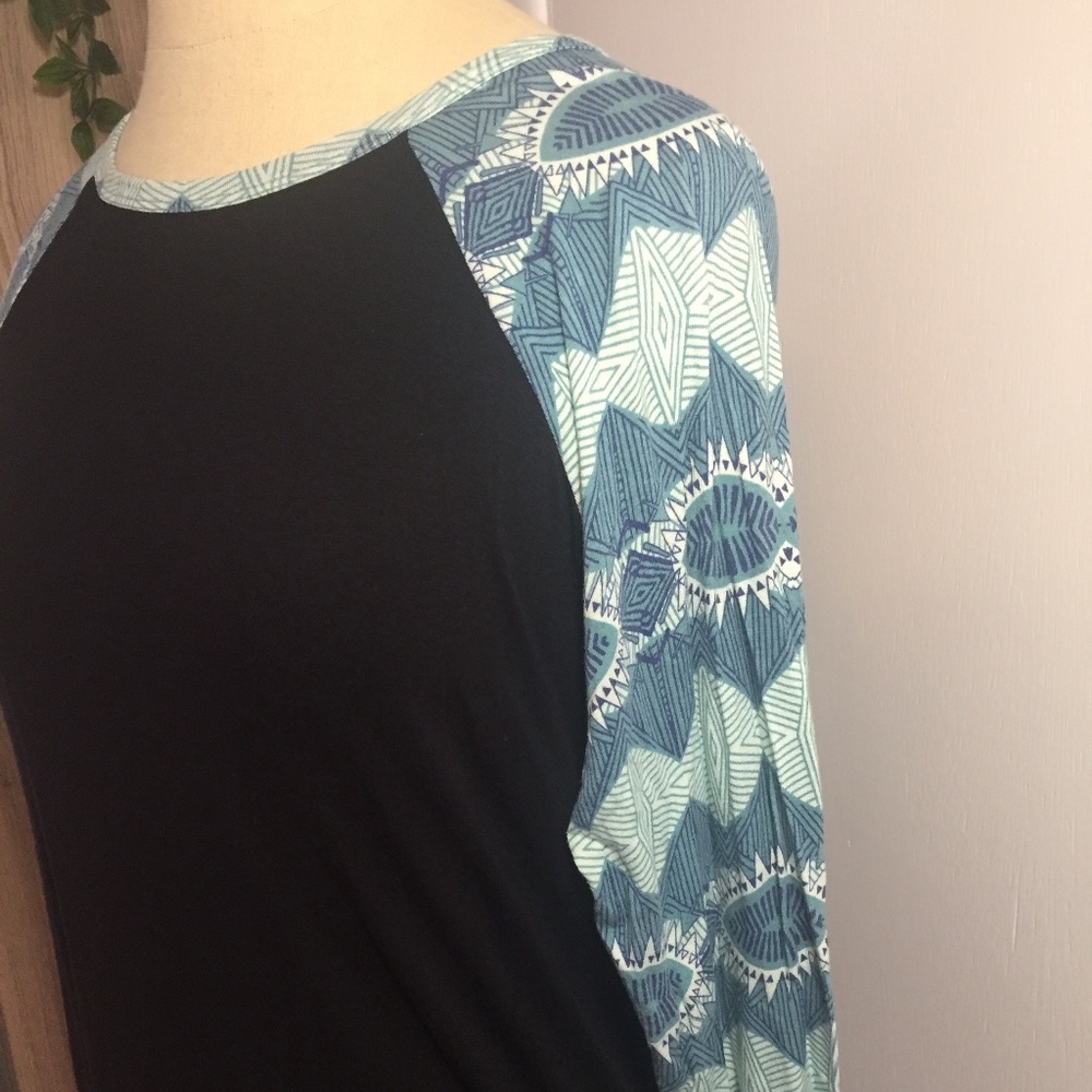 Lularoe Aztec Randy Baseball Tee - Picture 2 of 4
